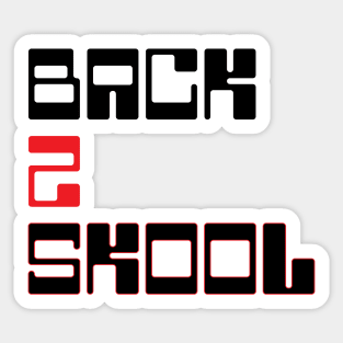 Back 2 Skool Sticker